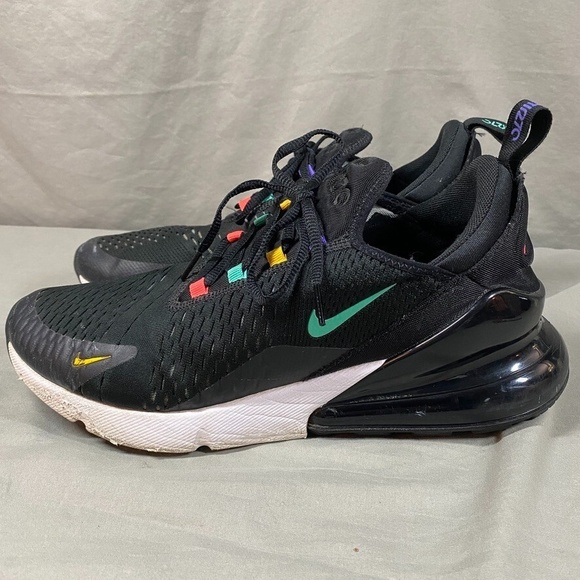 Nike Air Max 270 Men\'s 11 Black Multi-Color Playstation Sneakers AH8050-023 2019